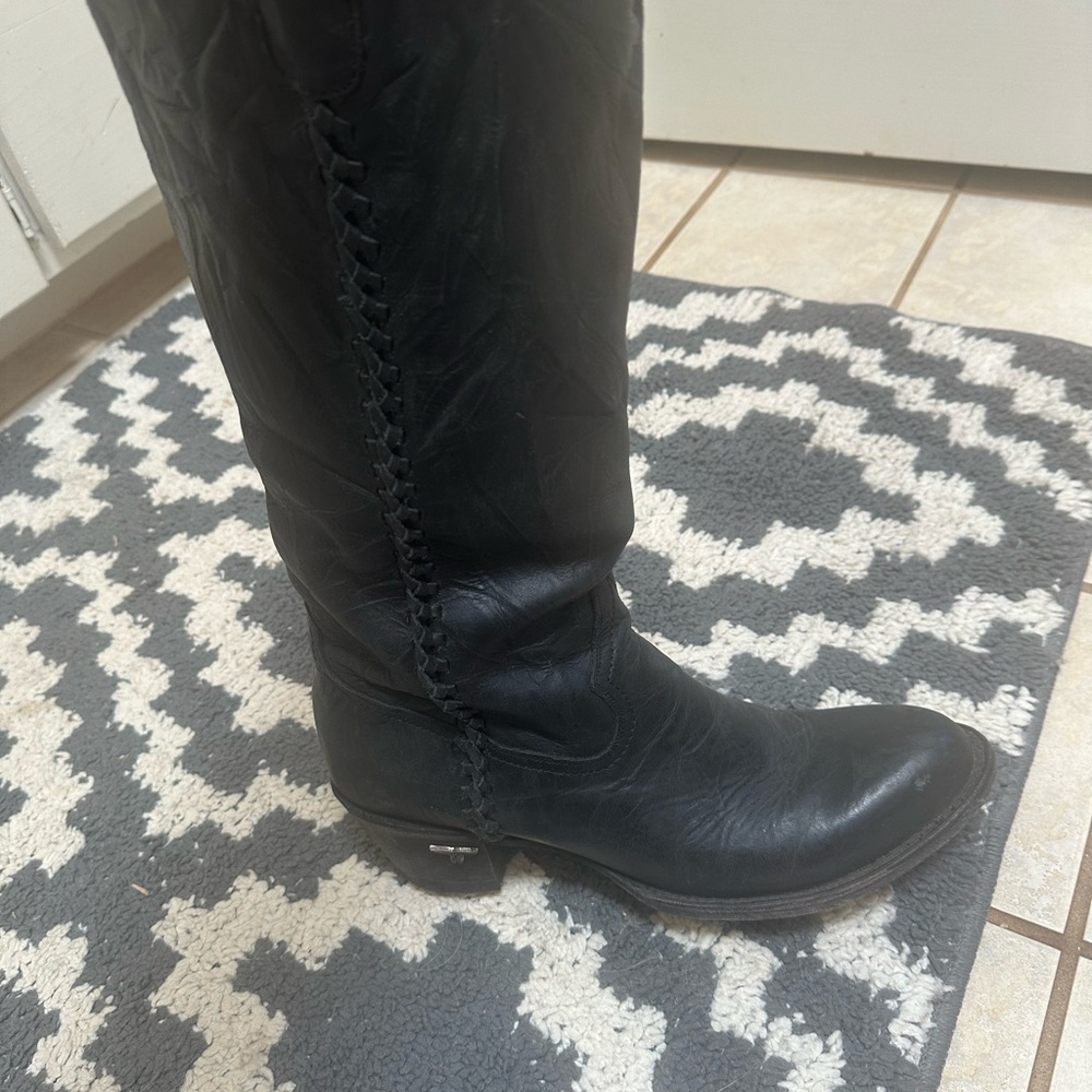 Black Cowboy Boots - Picture 3 of 7